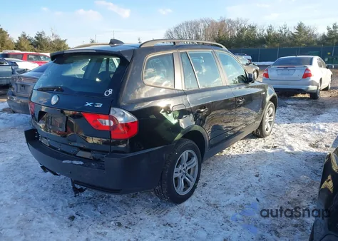 2005 BMW X3 3.0I from USA, damaged, VIN WBXPA93405WD22467